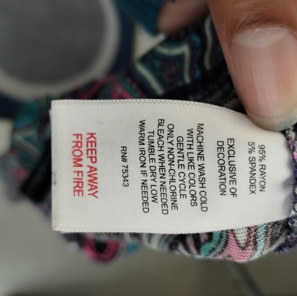 Cynthia Rowley Mid-Rise Paisley Floral Print Wide Leg Palazzo Drawstring Pants - Picture 12 of 14